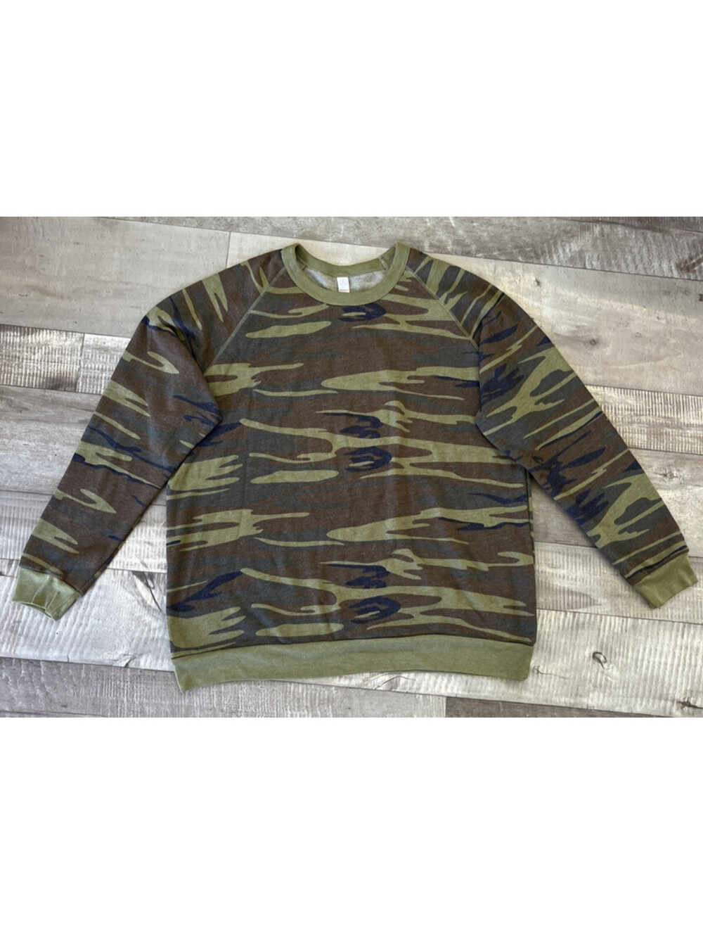 Alternative Apparel Camo Sweatshirt 3XL Fleece Retro US Army Vintage Y2K 80s New